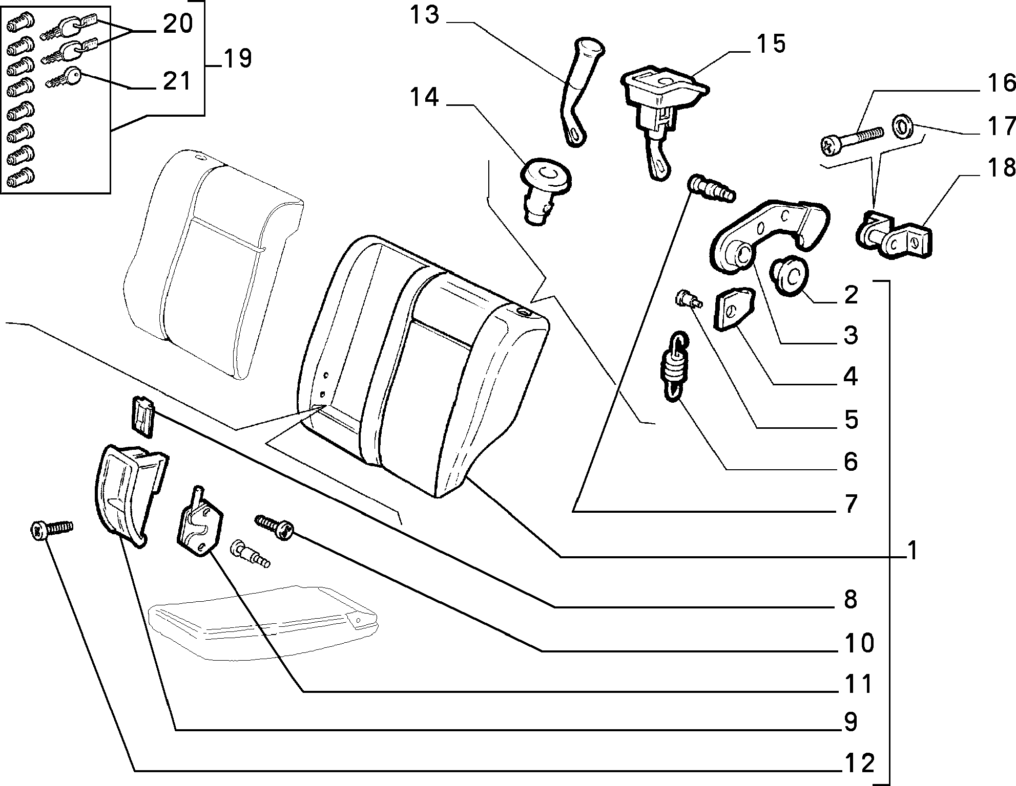 70613/02 REAR SEAT