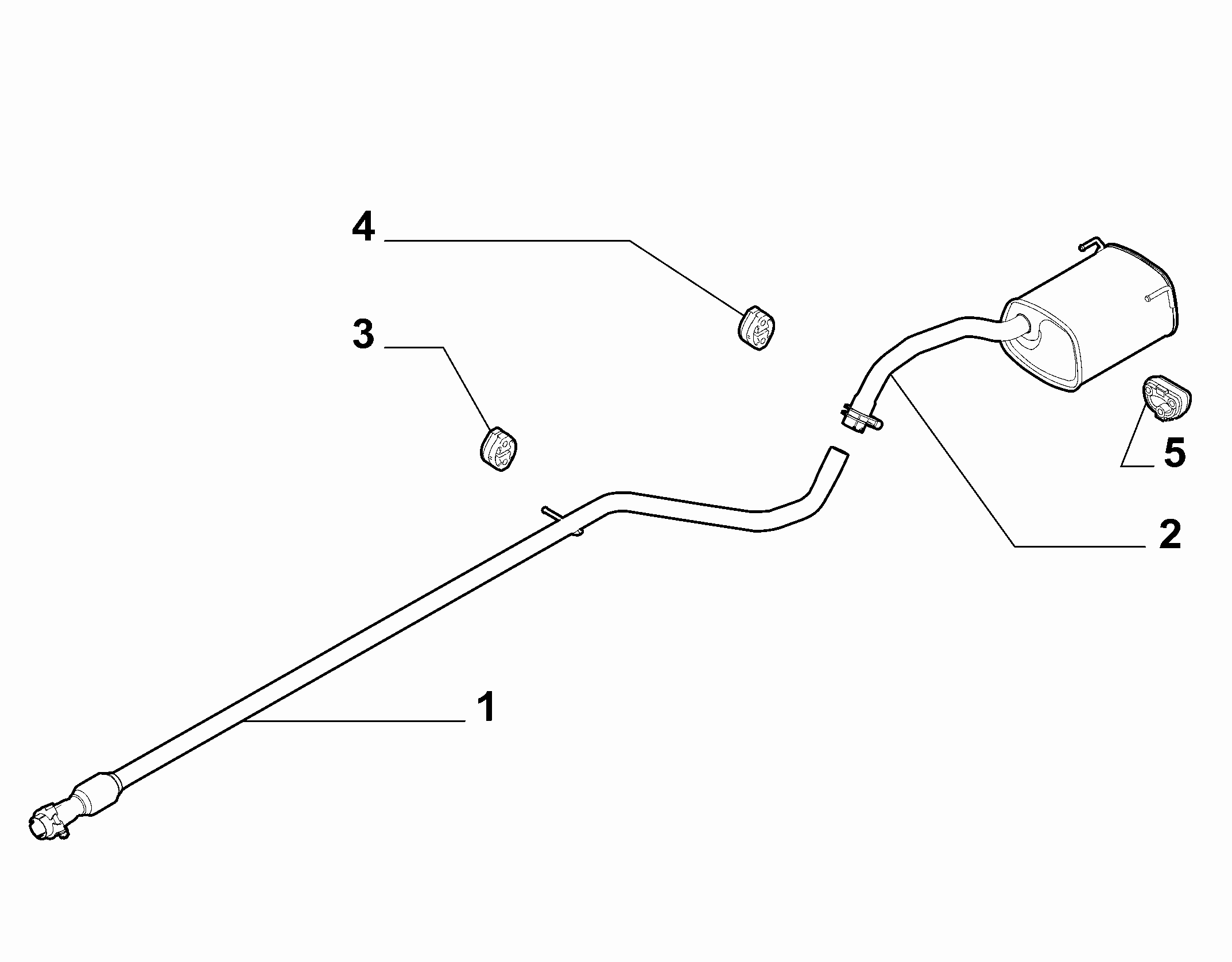 10258-030 REAR AND CENTRAL PIPES