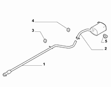 10258-030 REAR AND CENTRAL PIPES