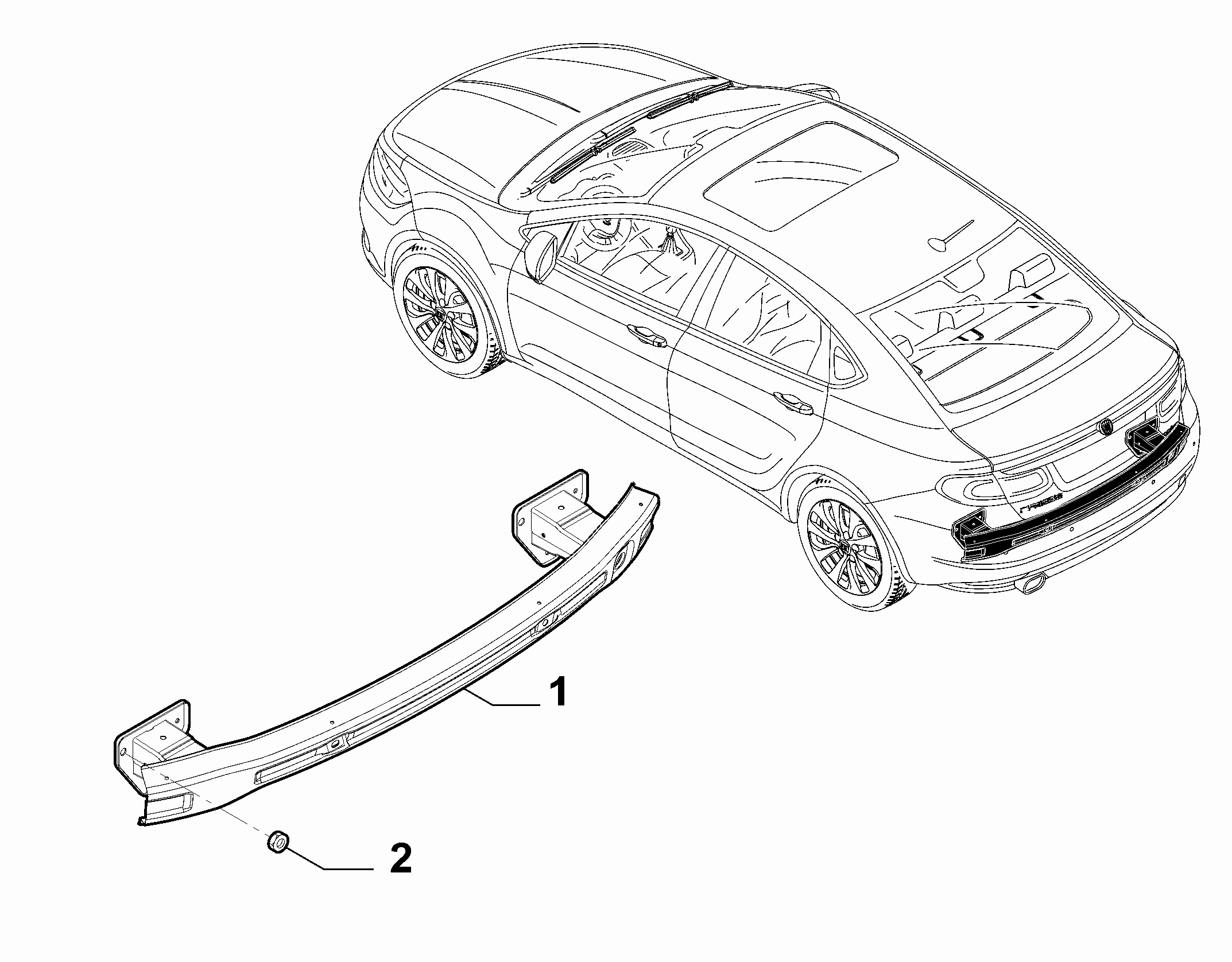 70004-040 REAR CRASH BOX