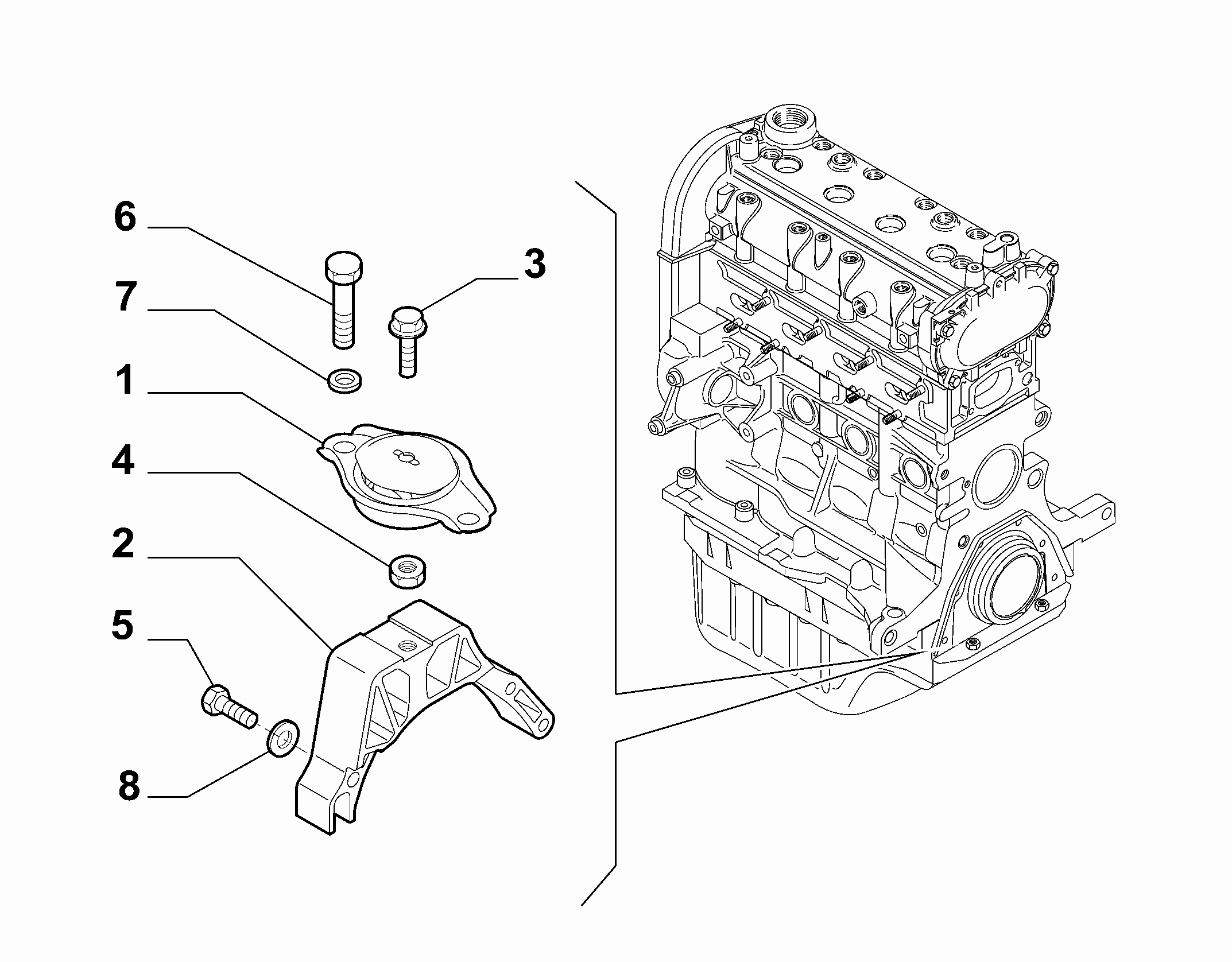 10002-020 GEARBOX INLET SCREW ANCHOR SUSPENSION