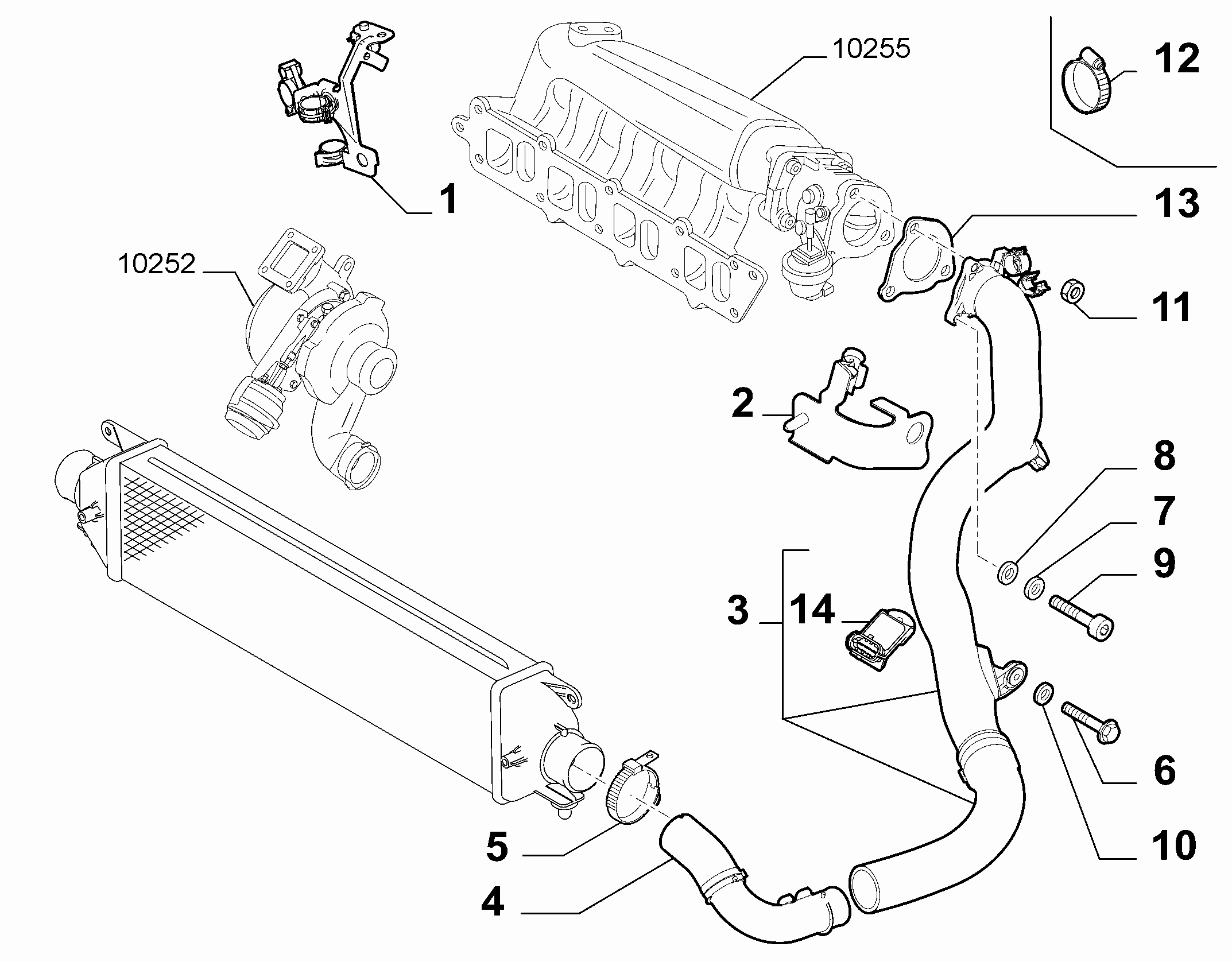 10247-020 COOLER PIPING SUCTION DUCT