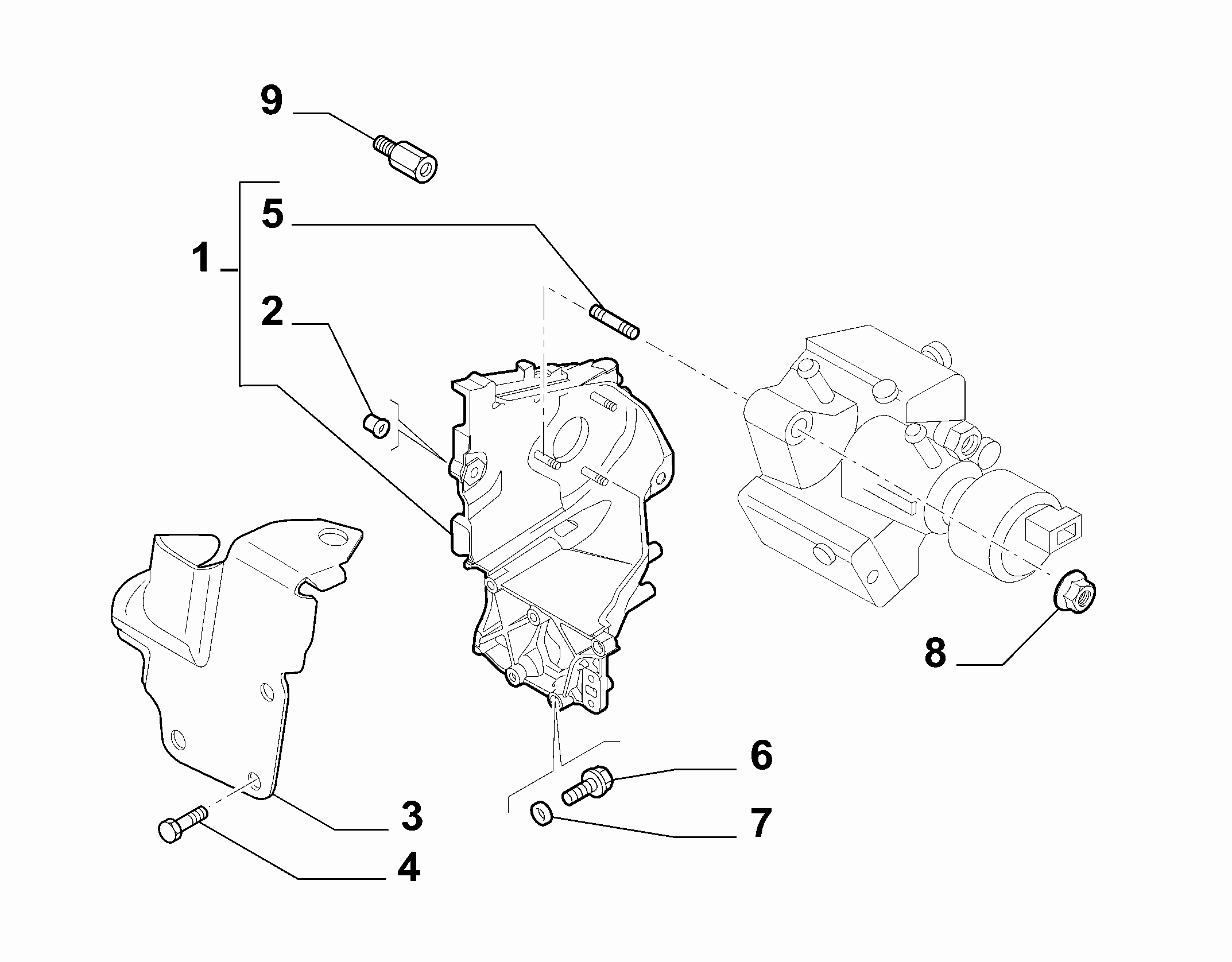 10226-015 ENGINE PUMP SUPPORTS
