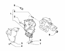 10226-015 ENGINE PUMP SUPPORTS