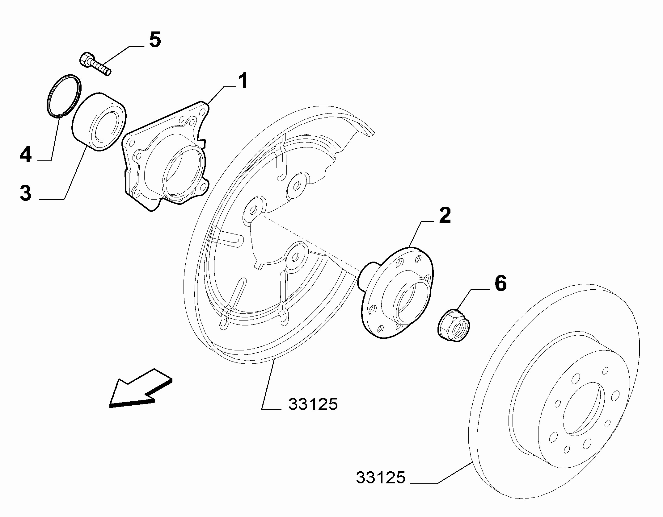 44321-010 REAR FUSE AND HUB