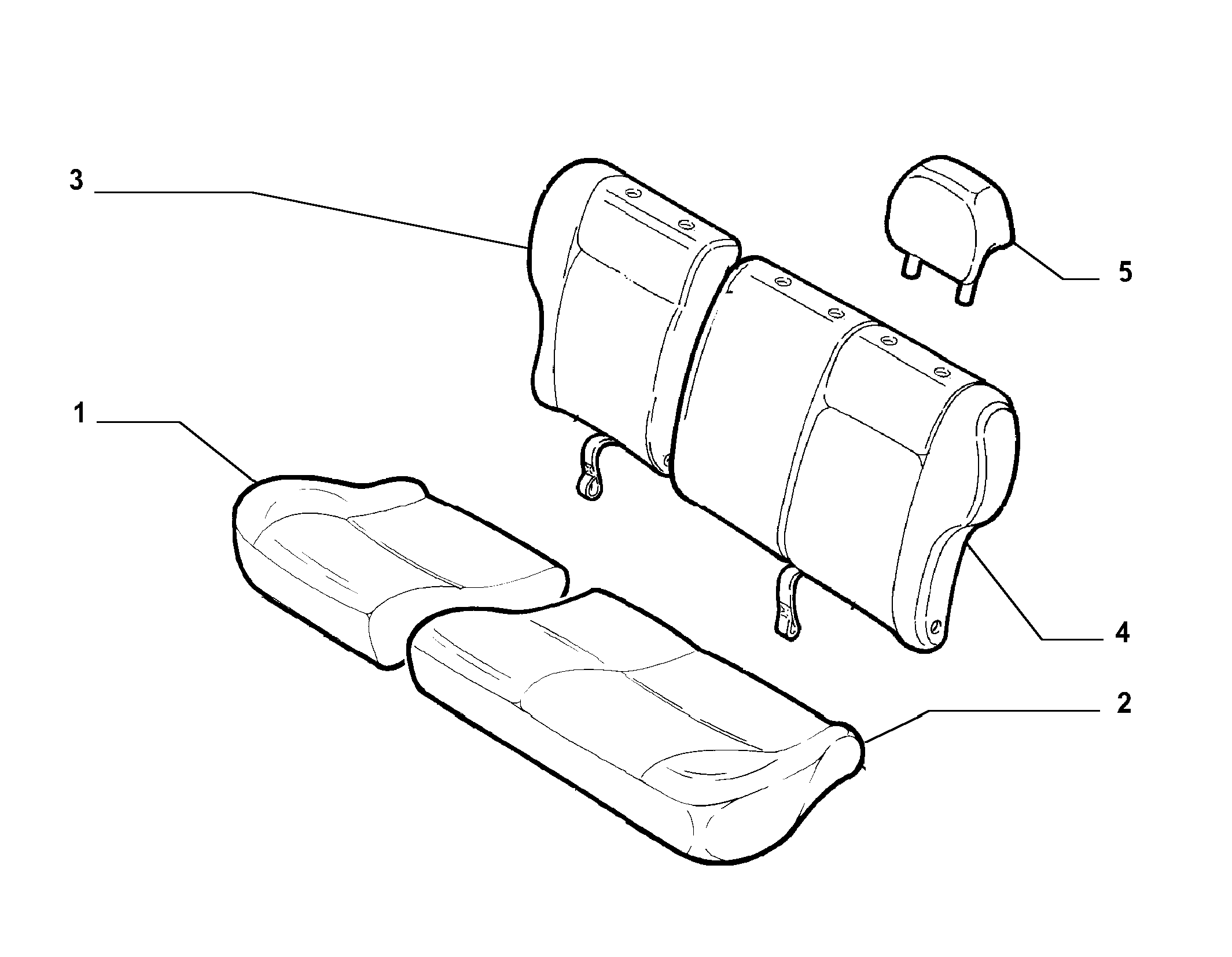 70615/09 REAR SEAT LINING