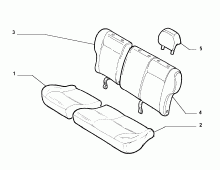70615/09 REAR SEAT LINING