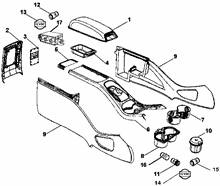 70504-010 SHAFT TUNNEL CONSOLE