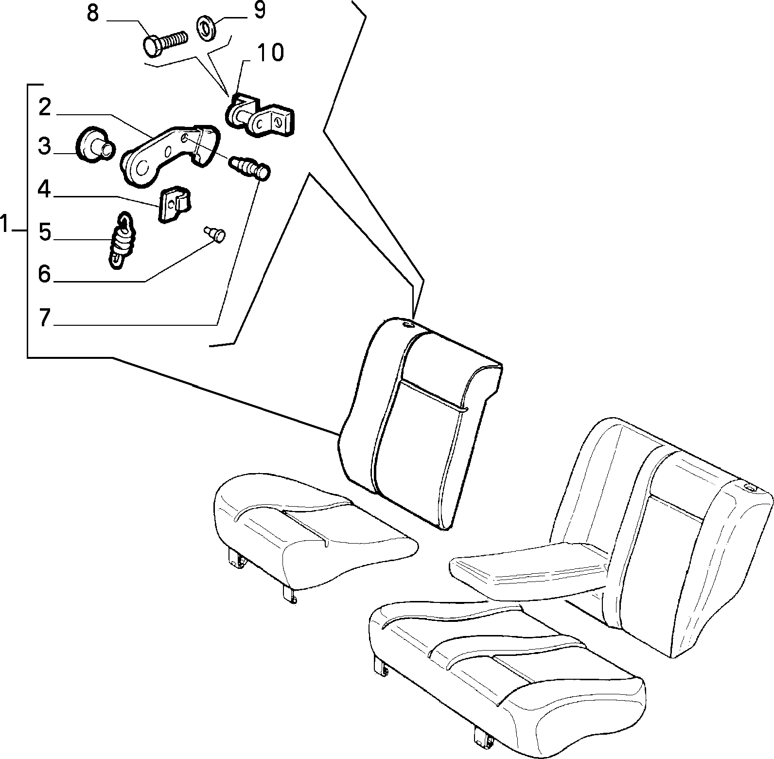 70613/02 REAR SEAT