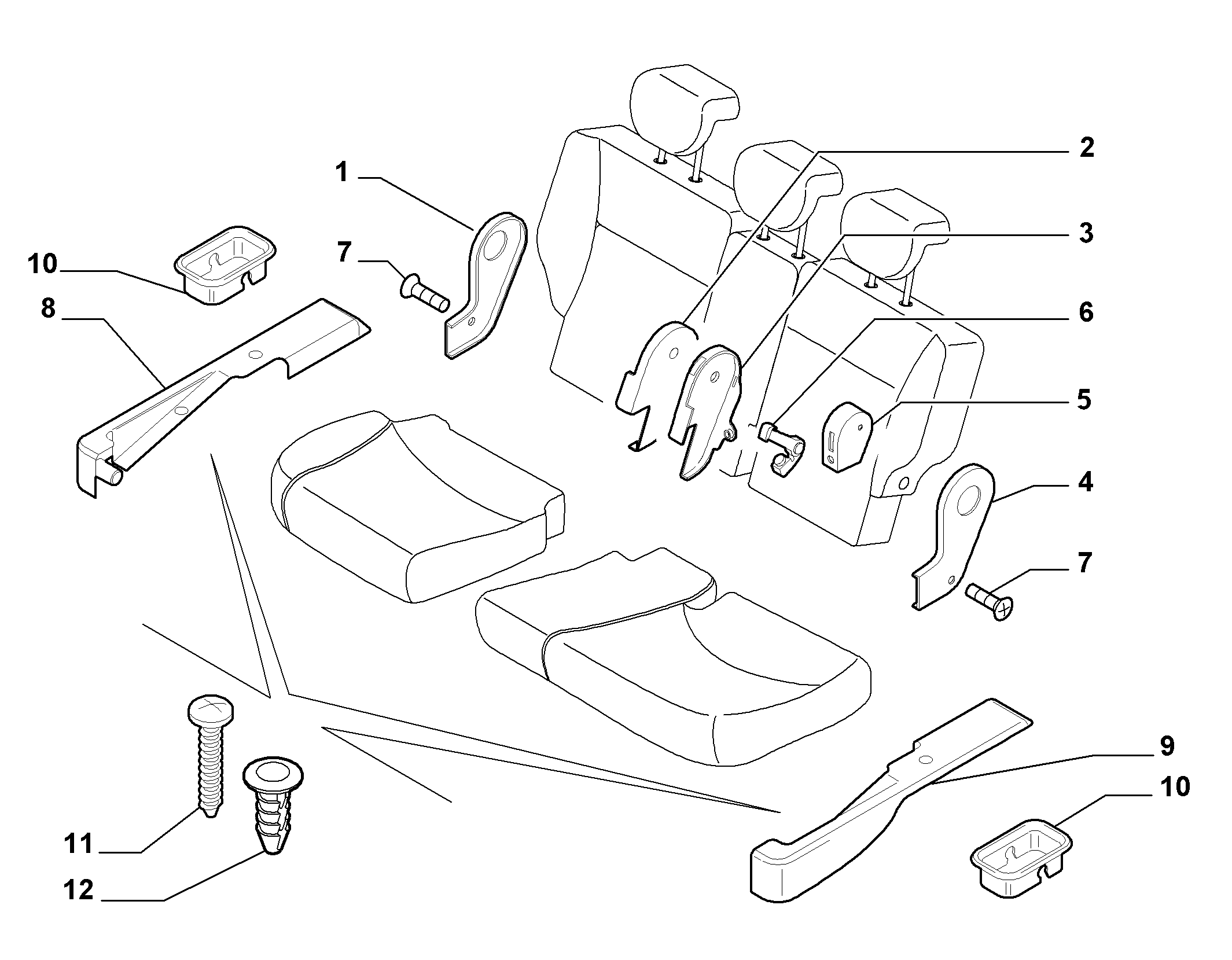 70613/14 REAR SEAT