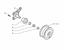 44321-010 REAR FUSE AND HUB