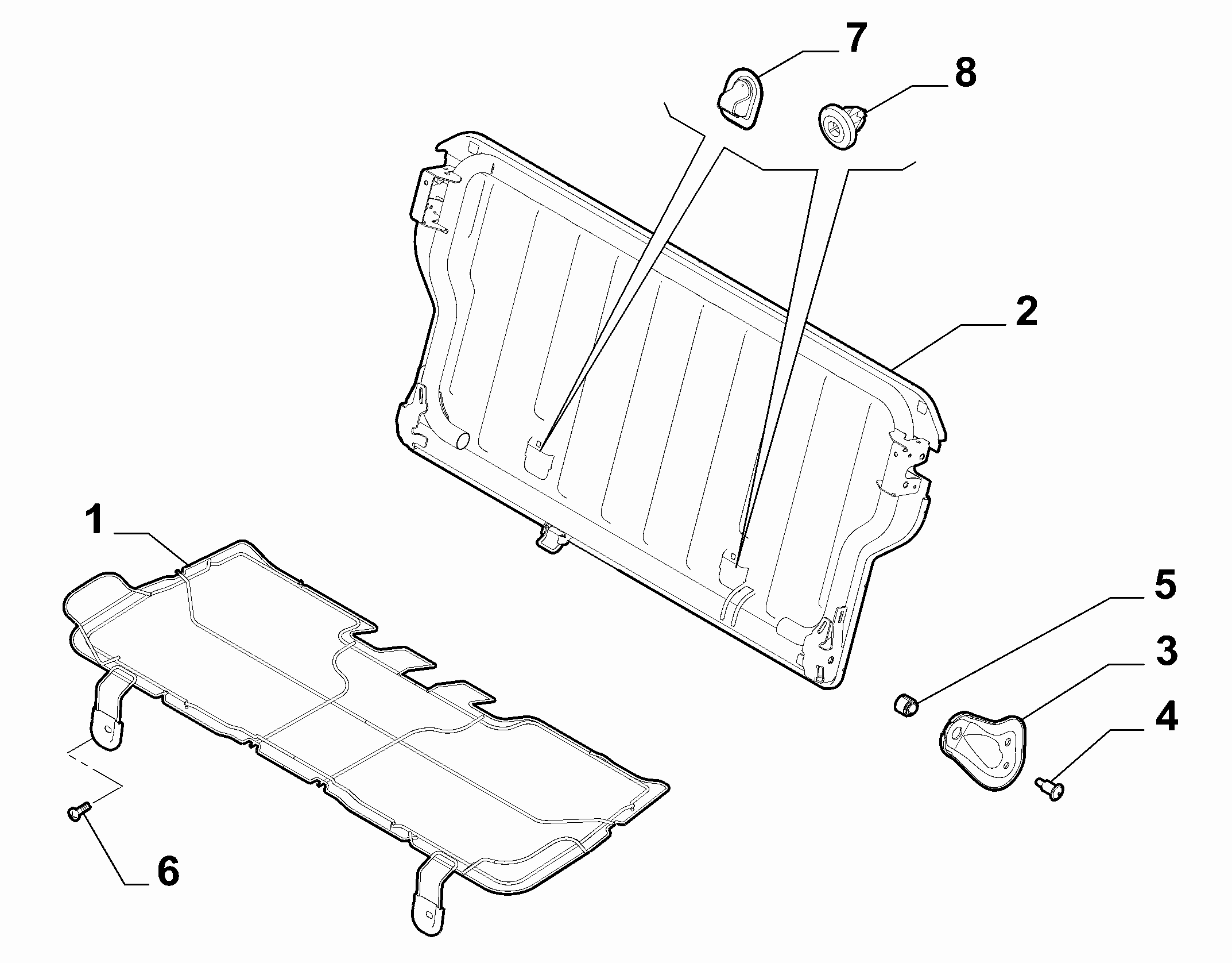 70613-020 REAR SEAT FRAME