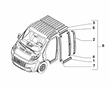 70020-040 OUTER SIDE PANEL FOR COMMERCIAL VEHICLES