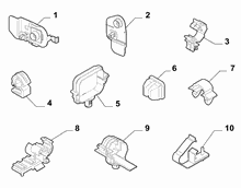 55527-030 PASSENGER COMPARTMENT AND REAR CABLE SET FASTENERS