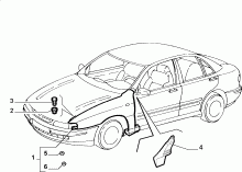 70018/00 КУЗОВ, ОБЛИЦОВКИ (ПЕРЕДНЯЯ ЧАСТЬ) 