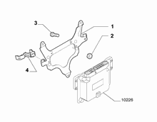 10225-020 INJECTION ECU AND ENGINE HARNESS FASTENERS