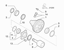 21220-010 GEARING AND HALF CRANKSHAFT