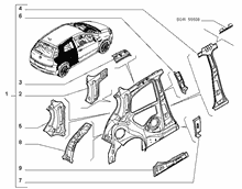70004-010 REAR SIDE FRAME STRUCTURE