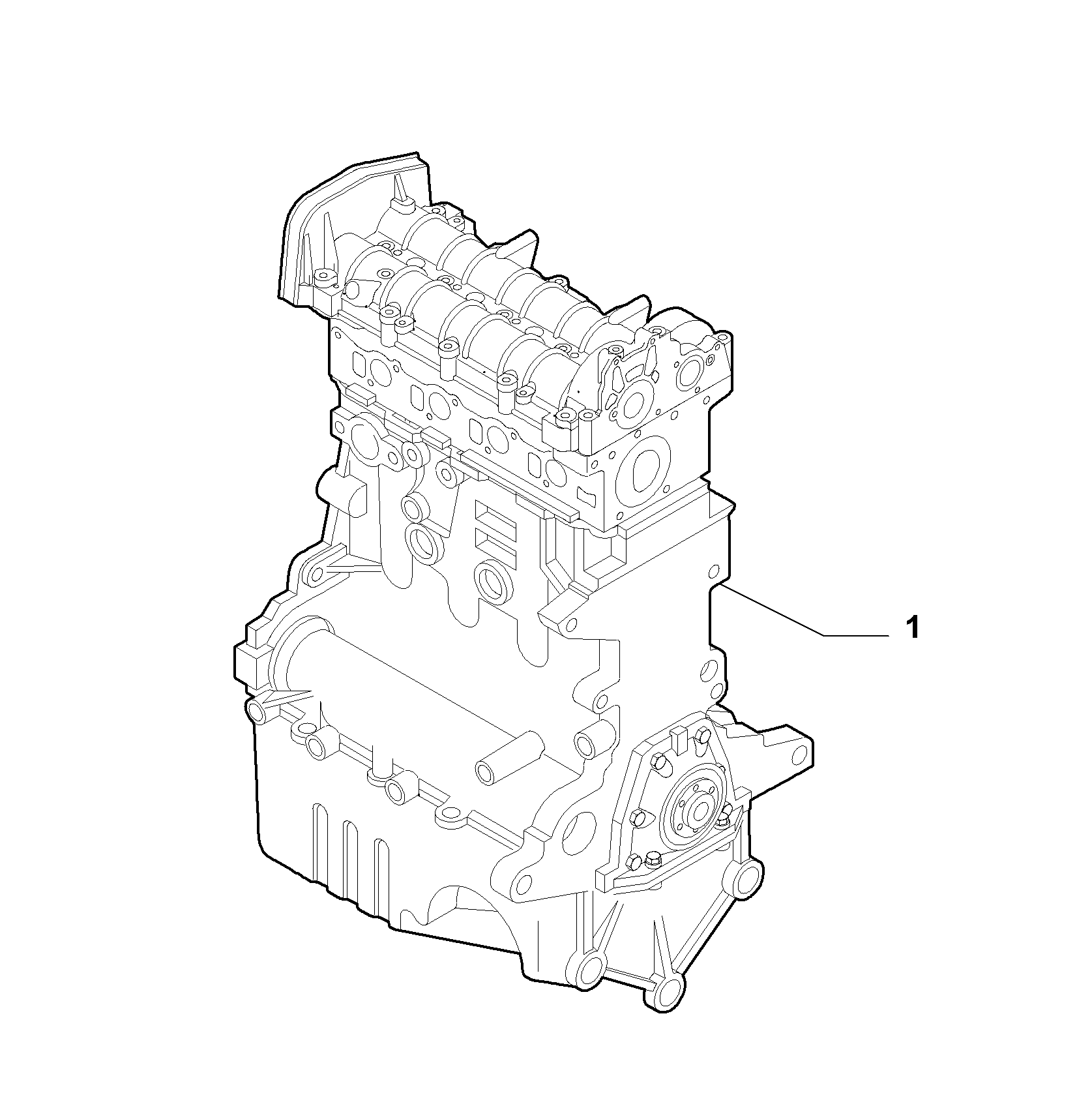 10000-010 SEMI-COMPLETE ENGINE