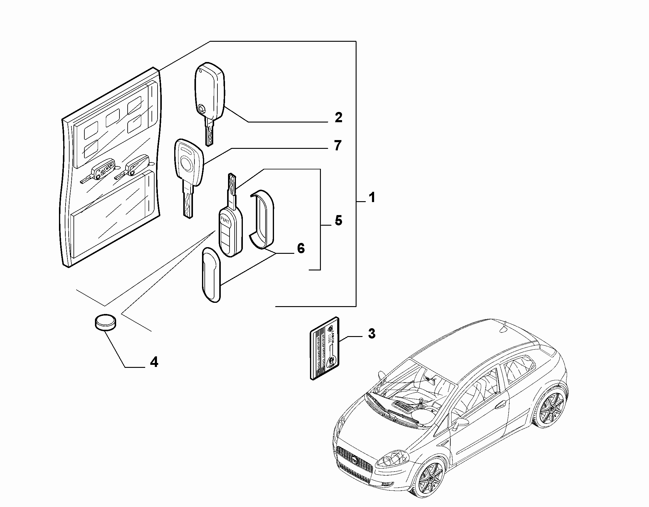 55202-020 KEY KIT AND OPENING SYSTEM