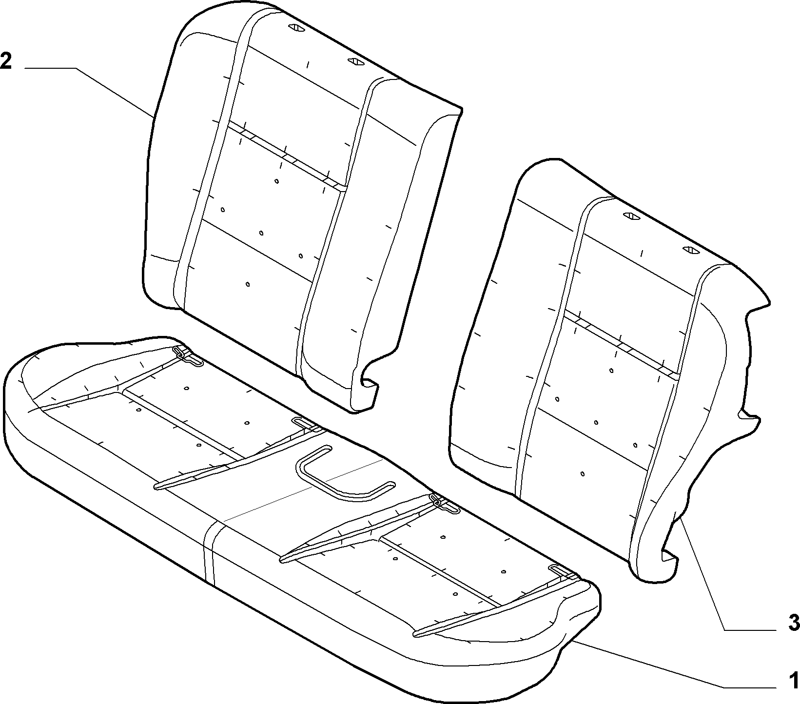 70613/01 REAR SEAT