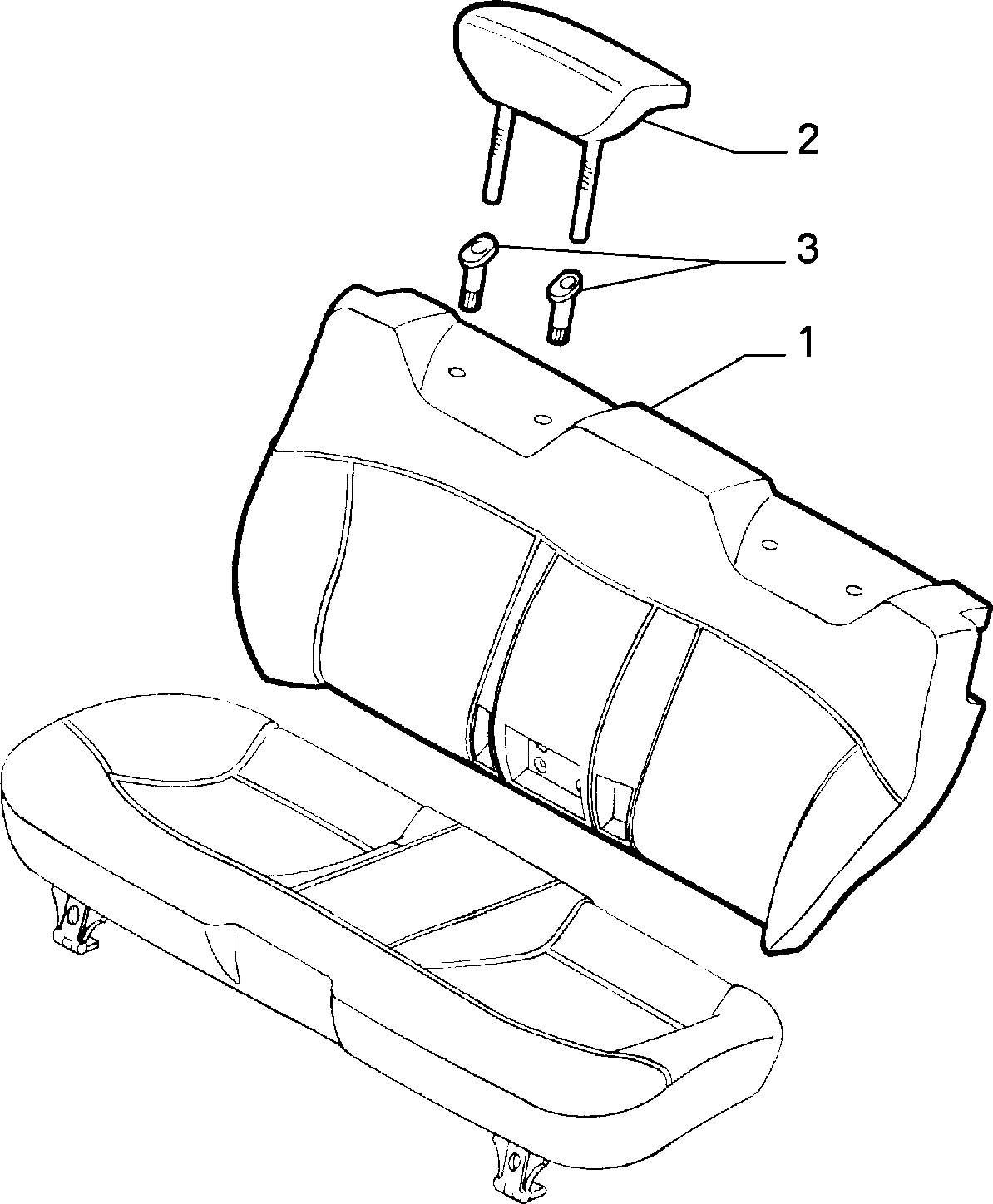 70613/00 REAR SEAT