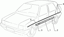 70712/00 НАРУЖНЫЕ НАКЛАДКИ И УПЛОТНИТЕЛИ 