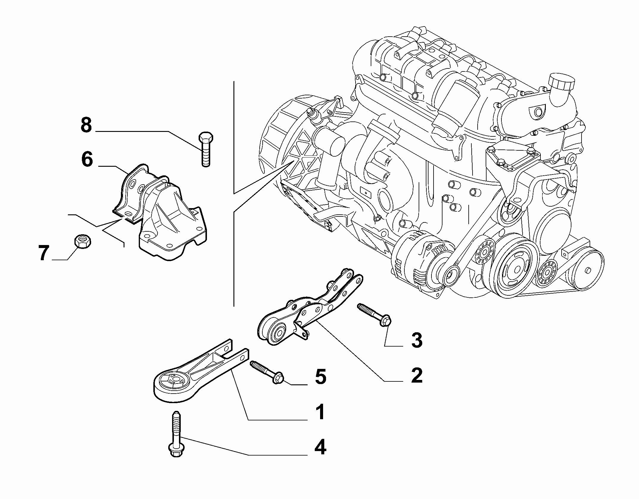 10002-020 GEARBOX INLET SCREW ANCHOR SUSPENSION