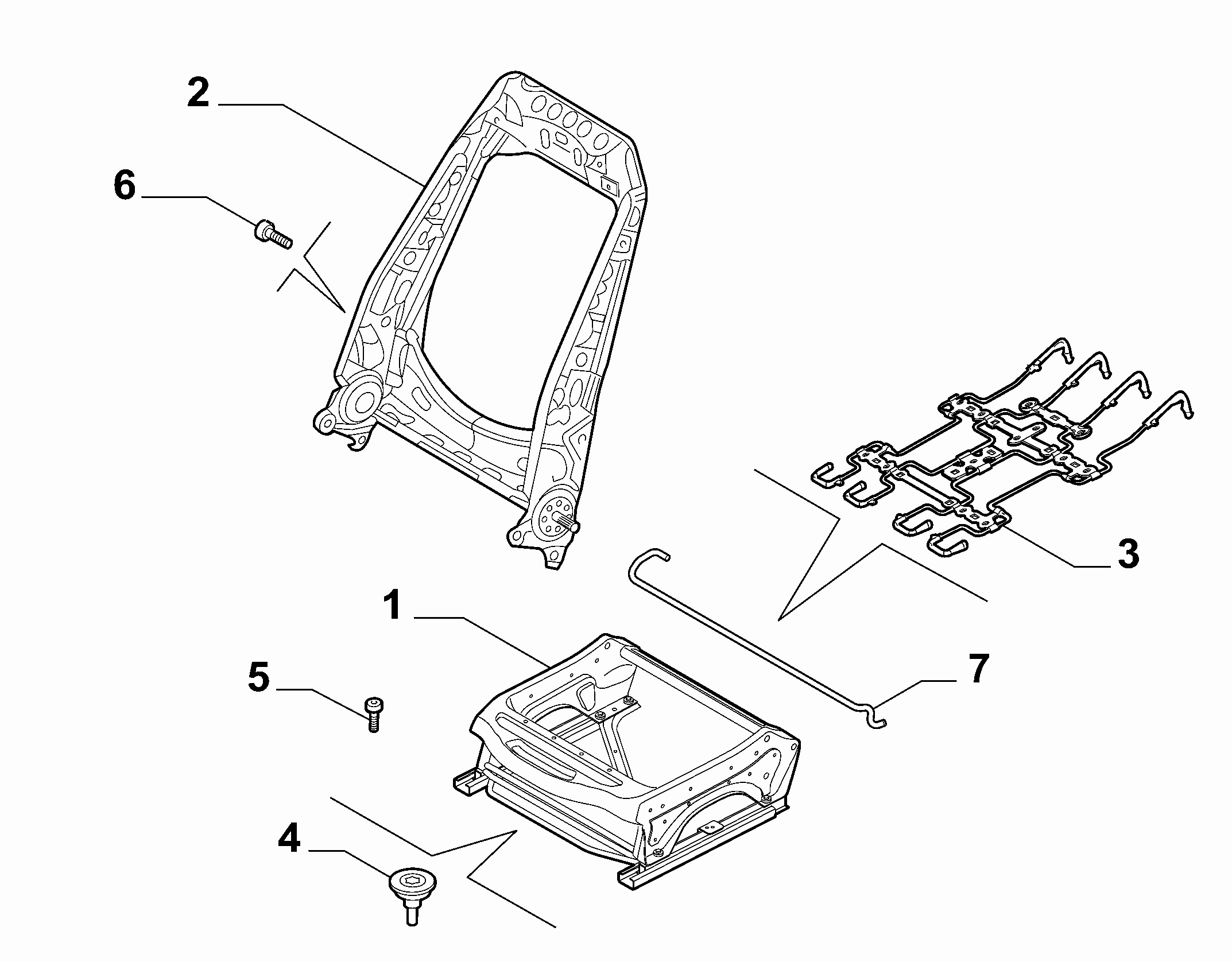 70601-020 FRONT SEAT FRAME
