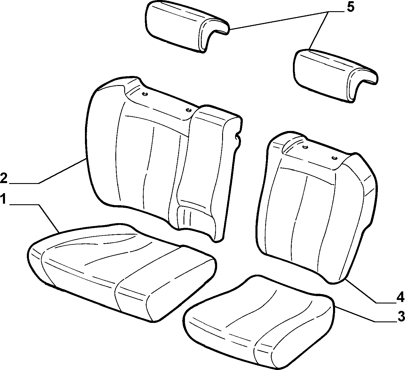 70615/06 REAR SEAT LINING
