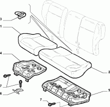 70613/10 REAR SEAT