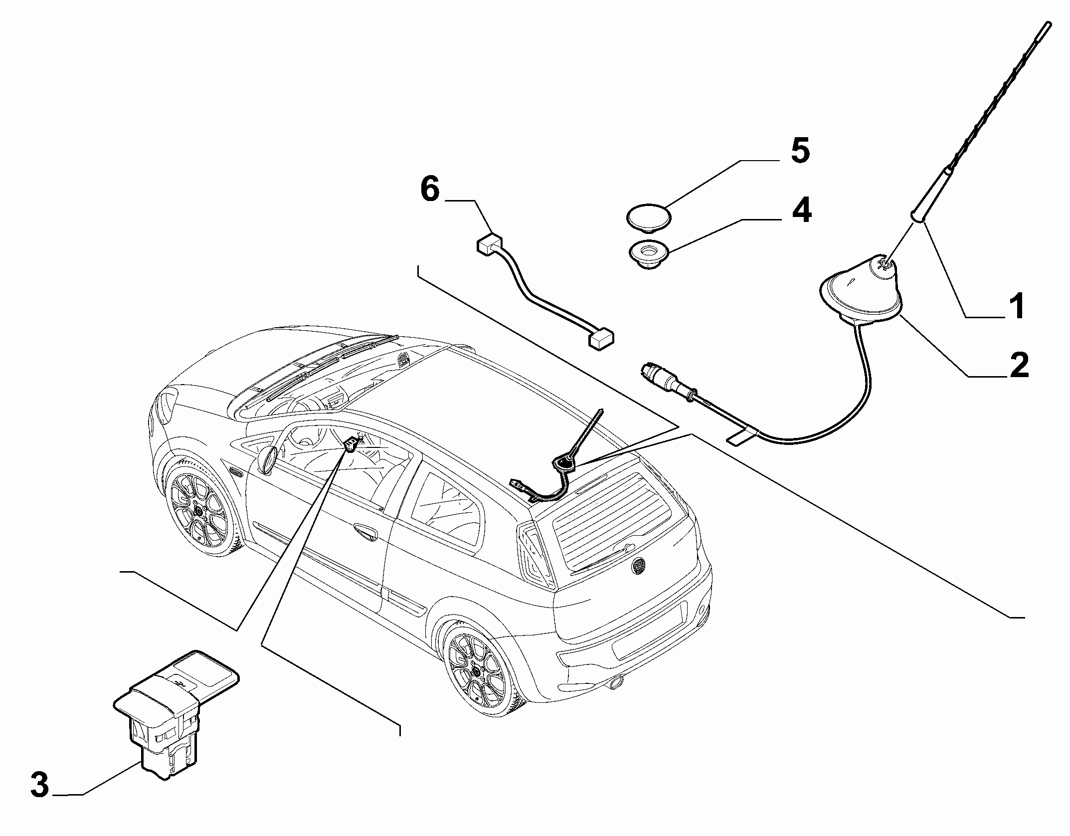 55521-030 AERIAL AND WIRING