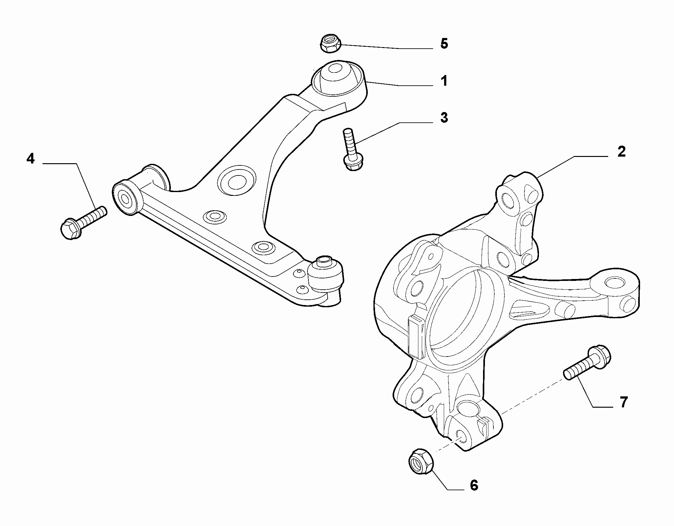 44301-010 SWING ARMS AND MOUNTINGS