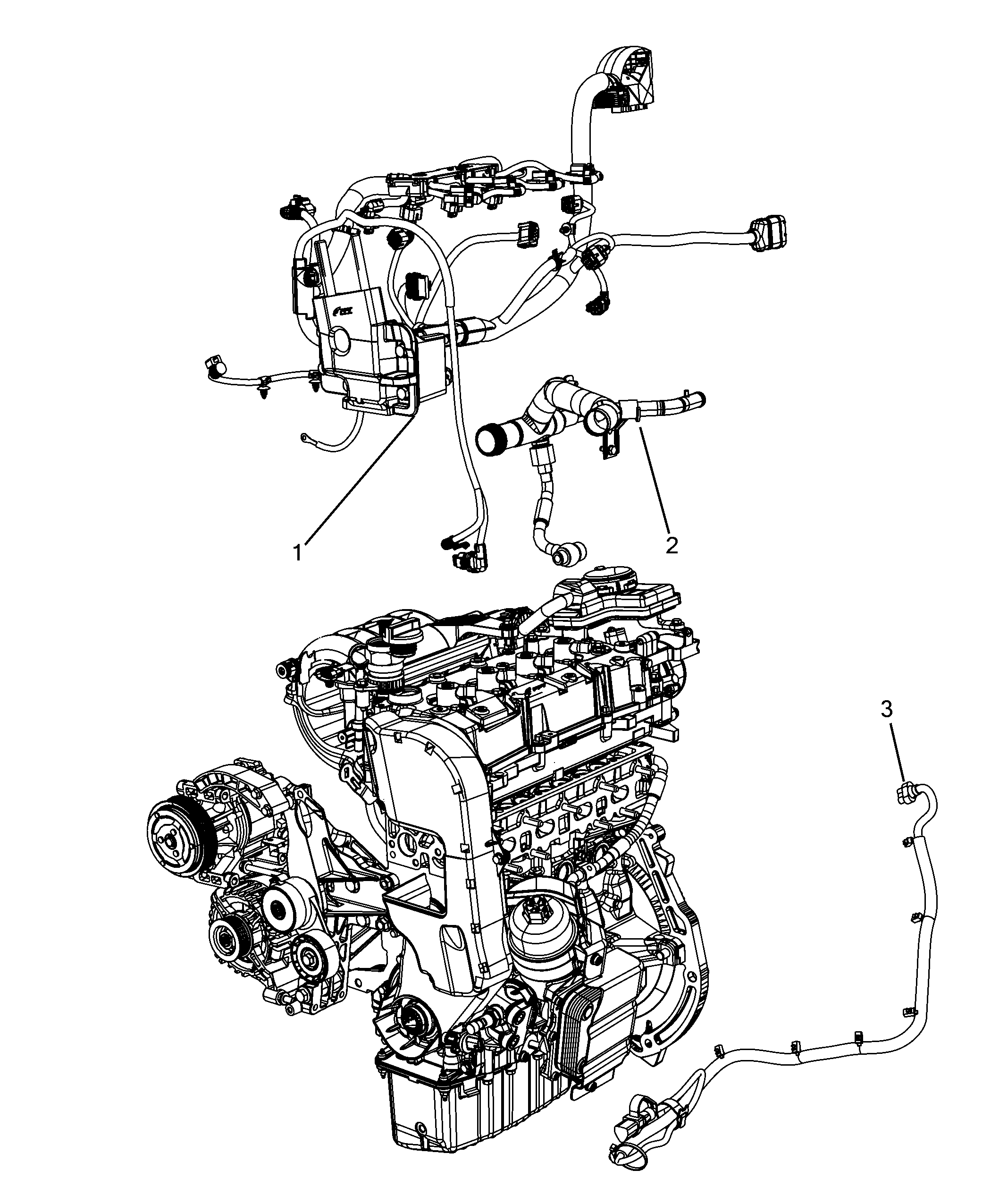 10226-040 ENGINE HARNESS AND SUPPORTS