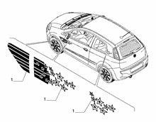 70715-020 TRIM STICKERS