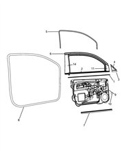 70129-080 FRONT DOOR RING GASKET