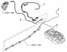 10201-030 ENGINE WELL FUEL PIPES
