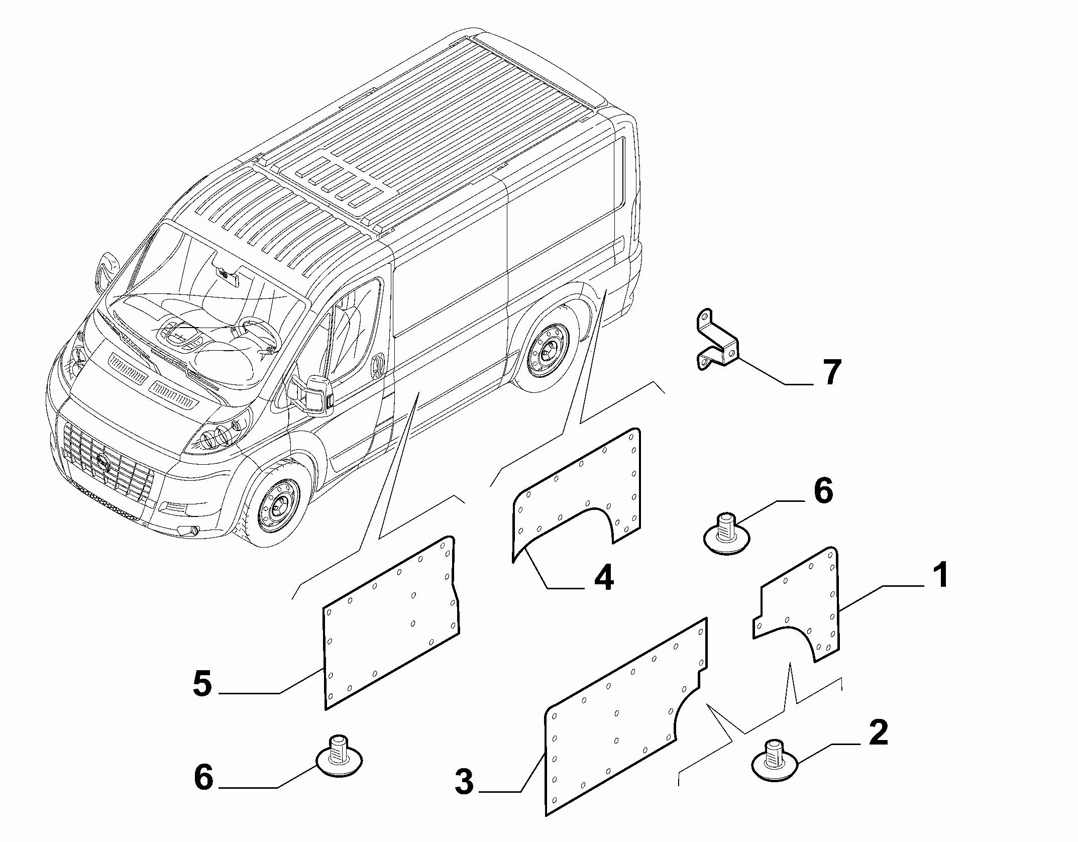 70524-010 REAR SIDE COVERING