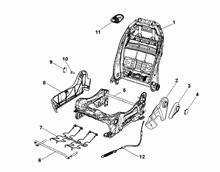 70601-022 PASSENGER SEAT FRAMES