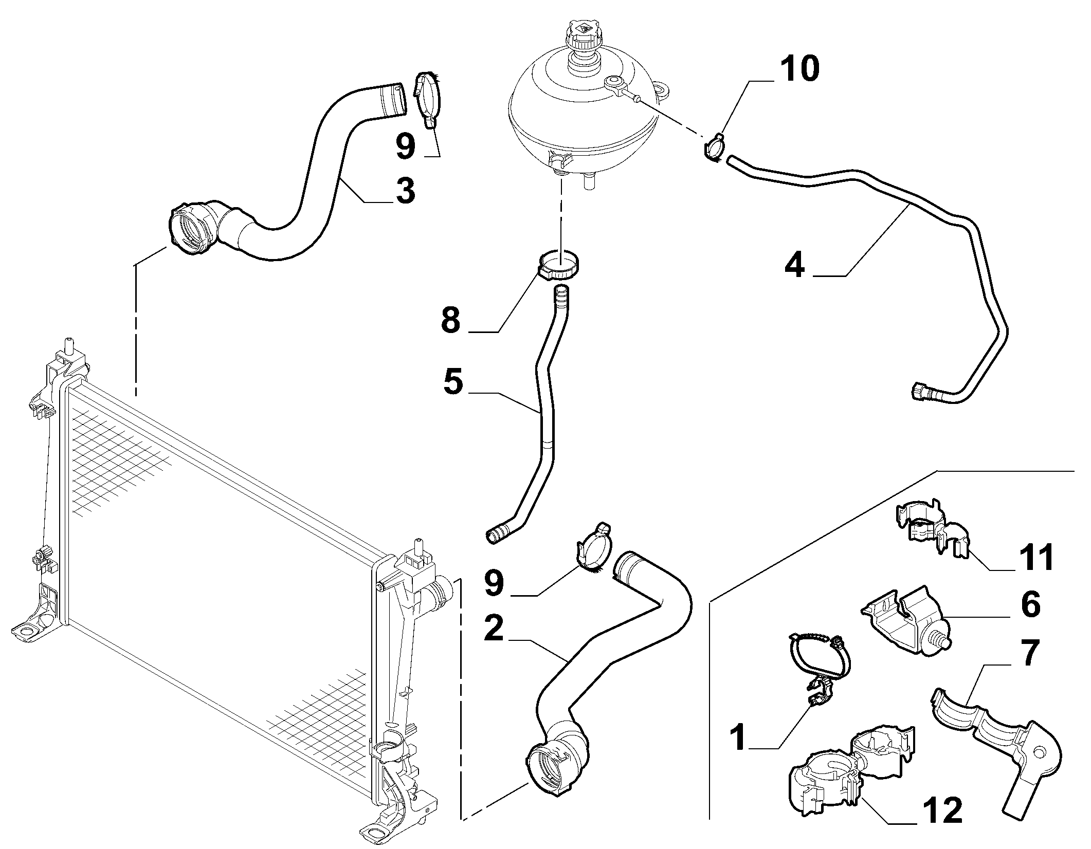 10401-030 RADIATOR PIPING
