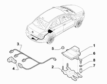 55501-060 CENTRALISED REAR PARKING SENSOR