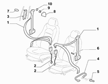 70527-010 FRONT SEAT BELTS