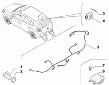 55501-060 CENTRALISED REAR PARKING SENSOR