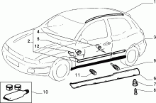 70712/00 НАРУЖНЫЕ НАКЛАДКИ И УПЛОТНИТЕЛИ 