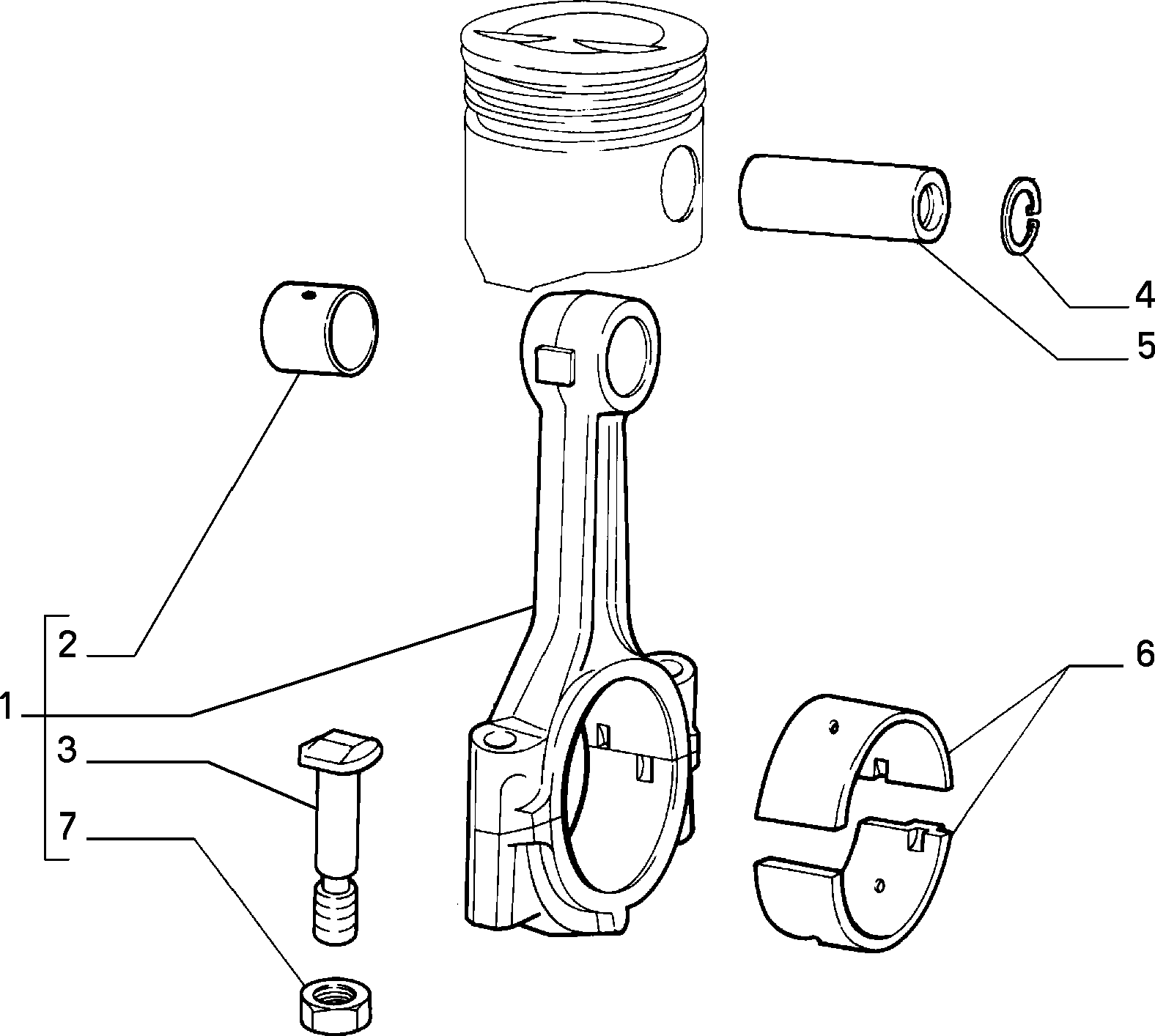 10105/01 ШАТУНЫ И ПОРШНИ