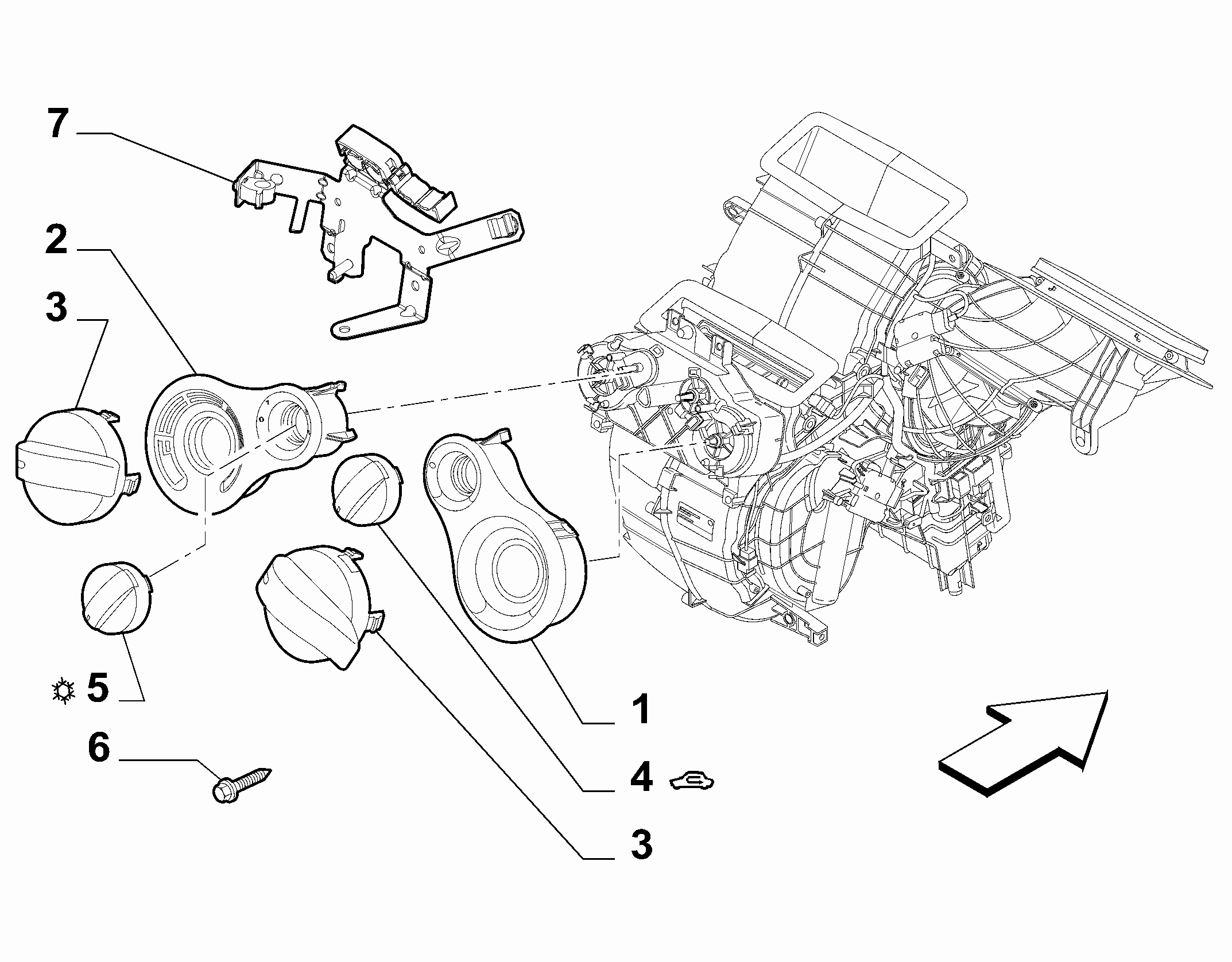 50101-020 HEATER/AIR CON