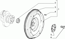 10103/04 ВАЛ И МАХОВИК ДВИГАТЕЛЯ
