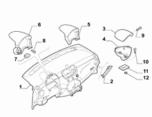 70502-010 DASHBOARD INSTRUMENT HOLDER