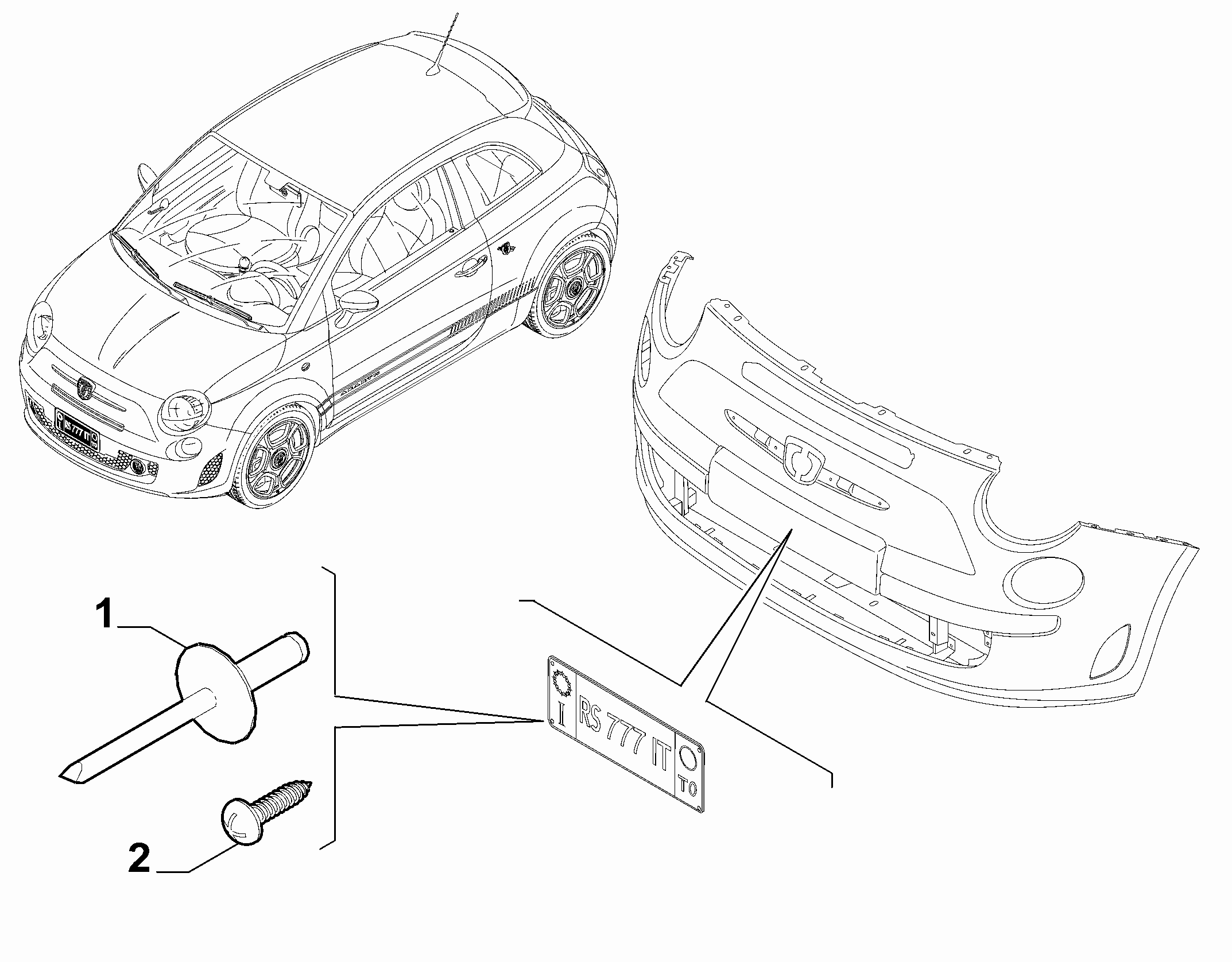 70726-040 FRONT PLATE CLAMPS