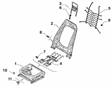 70601-020 FRONT SEAT FRAME